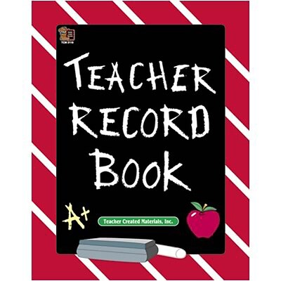 Teacher Created Resources Chalkboard Teacher 64 Pages Record Book, Each (TCR2119)