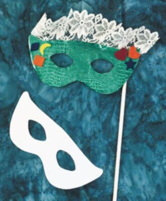 S&S Cardstock Half Masks, 24/Pack (PE1330)