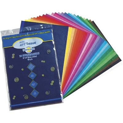 Spectra® Deluxe Bleeding Art Tissue™; 12x18, Assorted, 100 Sheets