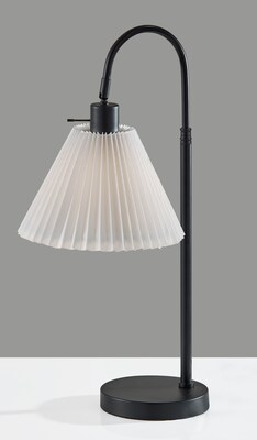 Adesso Thalia 25" Incandescent Table Lamp, Black/White (SL2613-01)