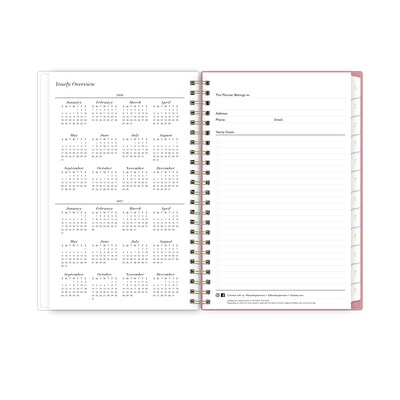 2026-2027 Blue Sky Sincerely Jules Kentia 5" x 8" Academic Year Weekly & Monthly Planner, Plastic Cover (161393)