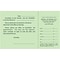 Custom Appointment Appointmentors, 3.5 x 5.5, 110# Green Index Stock, Perforated Business Card, Bl