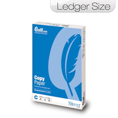 Quill Brand® 11 x 17 Copy Paper, 20 lbs., 92 Brightness, 500 Sheets/Ream (7201117)