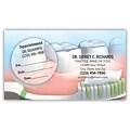 Medical Arts Press® Dual-Imprint Peel-Off Sticker Appointment Cards; Graph Gums