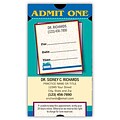 Medical Arts Press® Dual-Imprint Peel-Off Sticker Appointment Cards; Premium, Admit One/Vertical