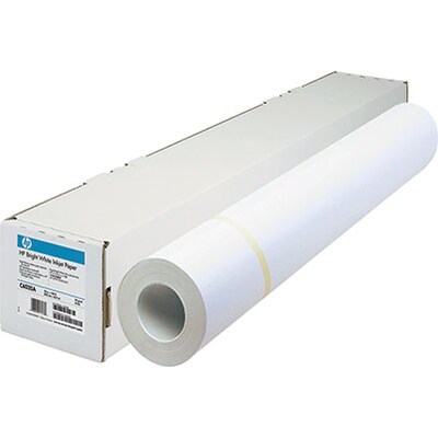 Hewlett Packard Wide-Format Roll; 24-lb. Bright White Inkjet Paper, 24x150, 1 Roll