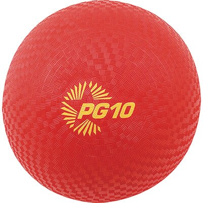 Champion Sports Rhino Playground Ball, 10", Red (CHSPG10RD)