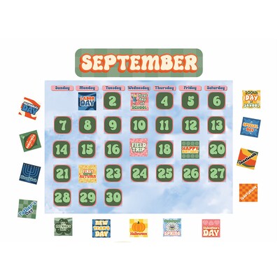 Eureka S'Cool Era Calendar Bulletin Board Set, 100/Set (EU-847849)