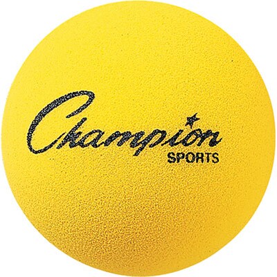 Champion Sports® Foam Ball; Yellow, 4