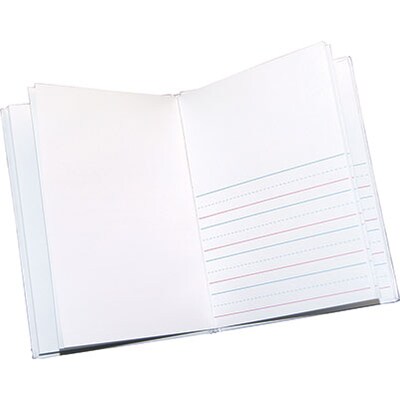 Ashley Hardcover Blank Book - Primary Lined, 6 x 8, White, Each (ASH10701)