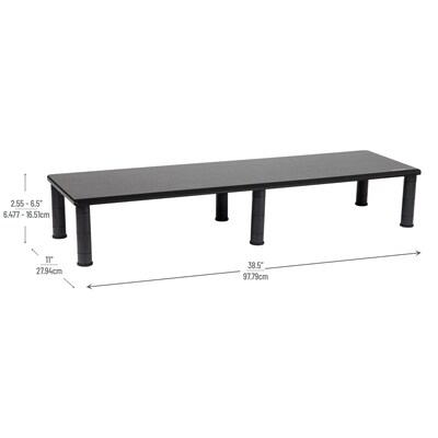 Mind Reader Adjustable Dual Monitor Stand, Black (DUBMO-BLK)