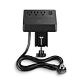 NXT Technologies™ 3-Outlet 3-USB Port Surge Protector, 5 Cord, Black (NX61430)