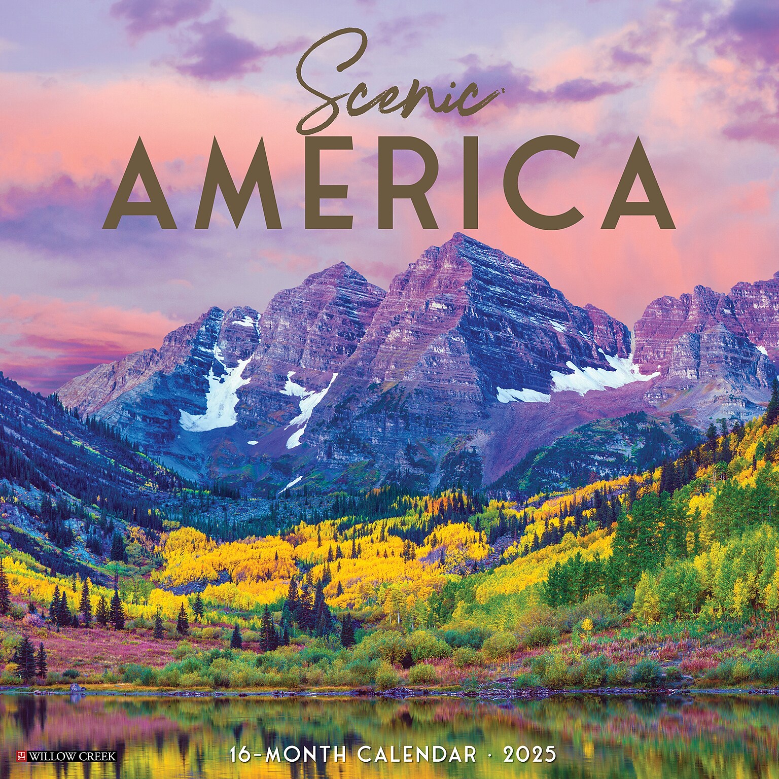 2025 Willow Creek Scenic America 12 x 12 Monthly Wall Calendar (48221)