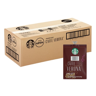 Starbucks Caffe Verona Coffee Flavia Freshpacks, Dark Roast, 80/Carton (MDR01039)