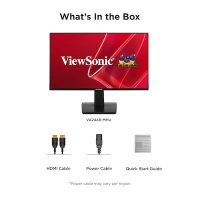 ViewSonic 24" FHD 120Hz LED Monitor, Black (VA2448-MHU)