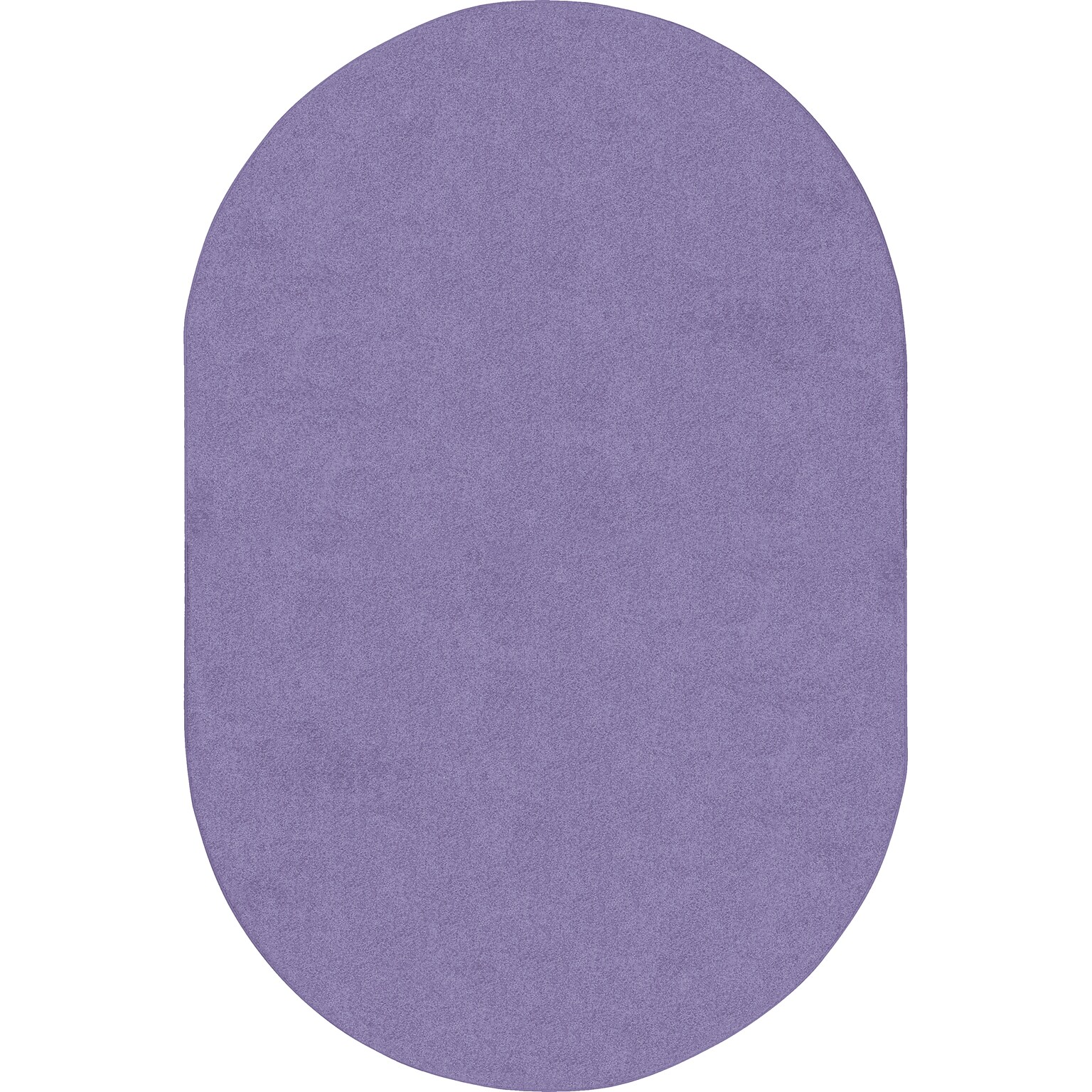 Joy Carpets Just Kidding Polyester 12 x 76 Oval Machine Tufted Rug, Violet (623SS-04)