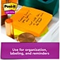 Post-it Super Sticky Notes, 4" x 4", Energy Boost Collection, Lined, 90 Sheet/Pad, 6 Pads/Pack (6756SSUC)