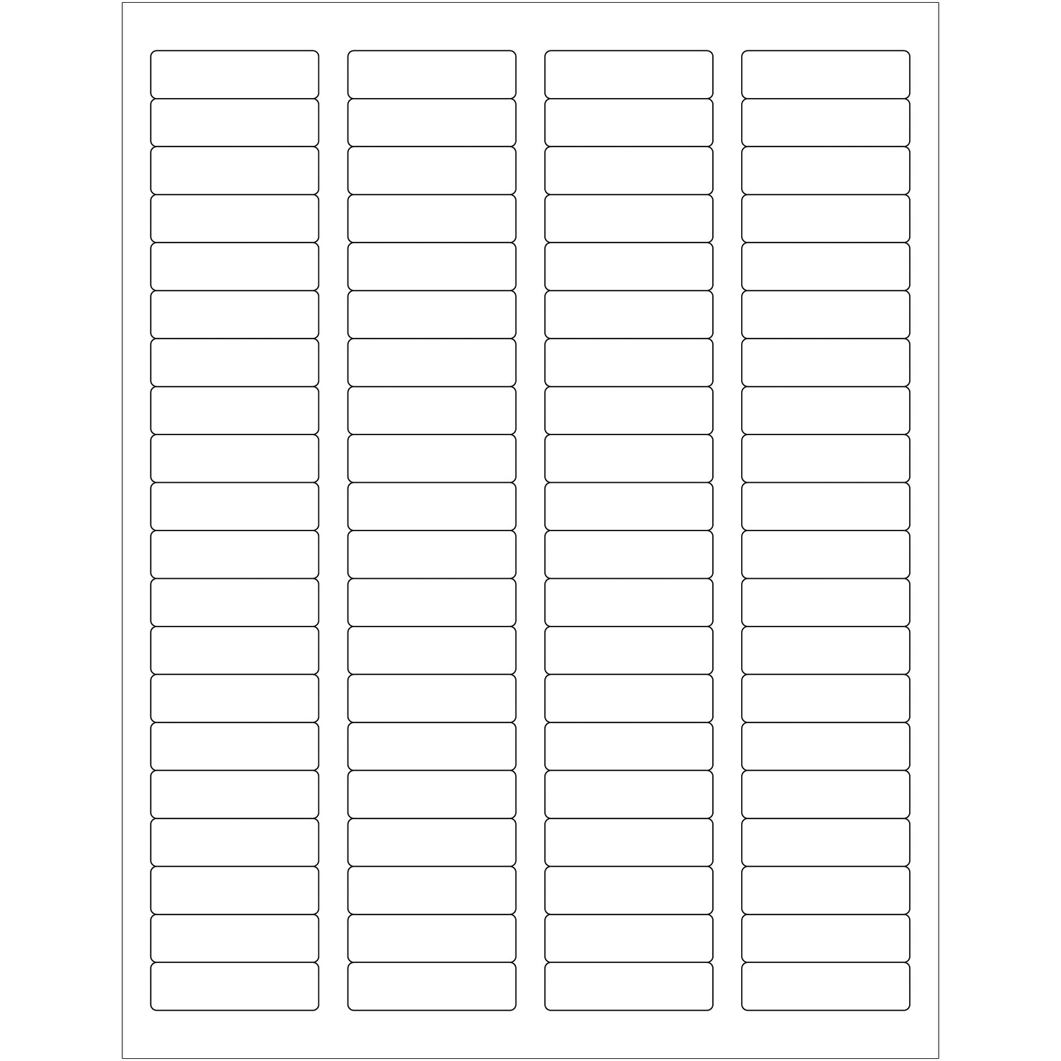 Tape Logic Laser/Inkjet Address Labels, 1 3/4 x 1/2, White, 8000/Carton (LL109)