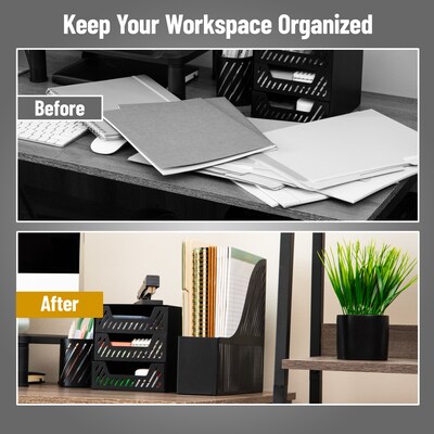 Mind Reader Metal Accessory Tray, Black (SLMAG-BLK)