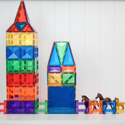 Connetix Magnetic Tiles Rainbow Creative Pack, 102 Pieces (CNTR00102CR)