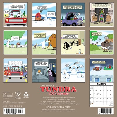 2027 Willow Creek Tundra 12 x 12 Monthly Wall Calendar, Assorted Colors (62692)