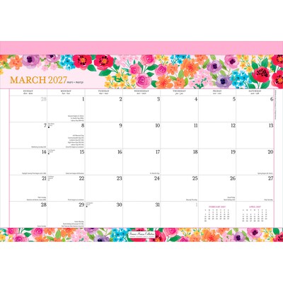 2027 BrownTrout Bonnie Marcus 15.5 x 11 Monthly Desk Pad Calendar, Assorted Colors (9798330713028)