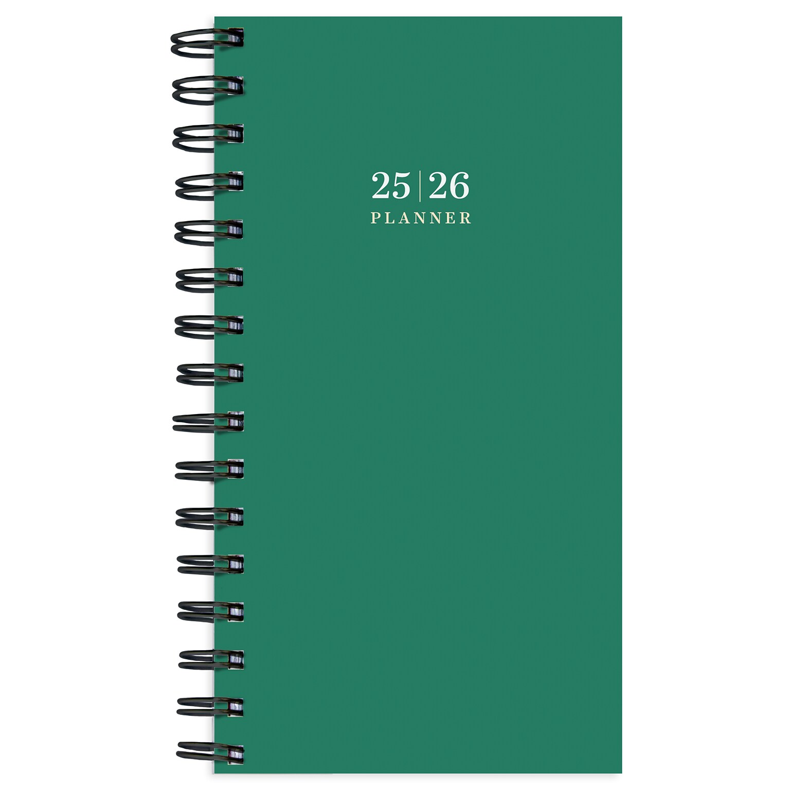 2025-2026 TF Publishing 3.5 x 6.5 Academic Year Weekly & Monthly Planner, Paperboard Cover, Green Grass (AY26-7502)