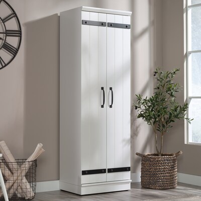 Sauder HomePlus 71H Storage Cabinet with 4 Shelves, Soft White (430336)