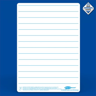 Show-me Lined/Plain Lapboards, with Pens, Erasers & Cleaner, 8" x 12", 35/Set (EPTCLIBX)
