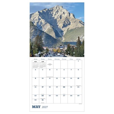 2027 TF Publishing Mountains 12 x 12 Monthly Wall Calendar (27-1017)