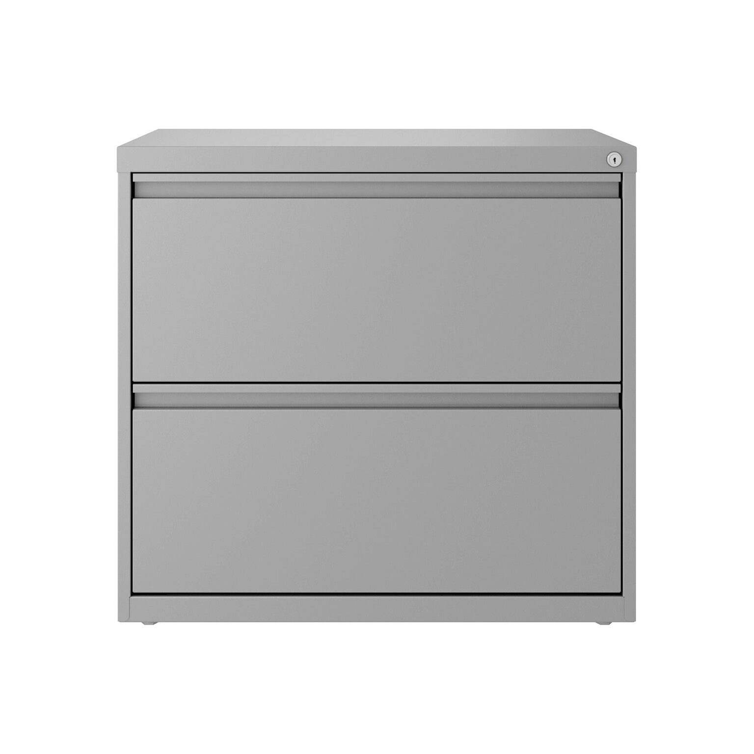 Hirsh 30 2-Drawer Lateral 101 File Cabinet, Arctic Silver (24083)