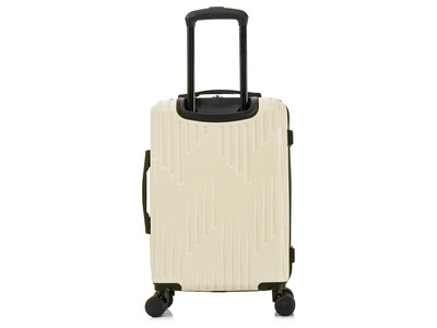 InUSA Drip 20" Hardside Carry-On Suitcase, 4-Wheeled Spinner, TSA Checkpoint Friendly, Sand (IUDRI00S-SAN)