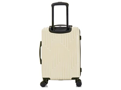 InUSA Drip 22.44" Hardside Carry-On Suitcase, 4-Wheeled Spinner, Sand (IUDRI00S-SAN)