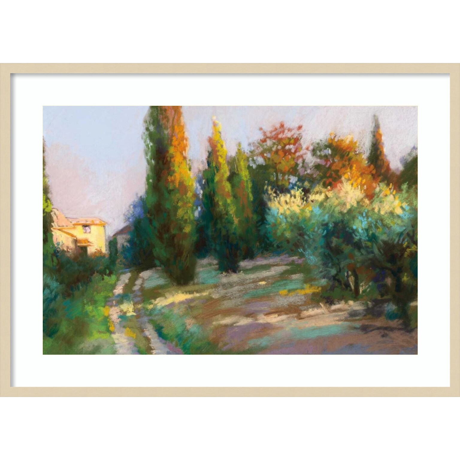 Amanti Art Villa Landscape by Christine Debrosky Wood Framed Wall Art Print, 41 x 30 (A42675643496)