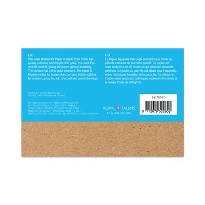 Van Gogh 4" x 6" Watercolor Sketch Pad, 15 Sheets/Pad, 3/Bundle (VNG94178001-3)