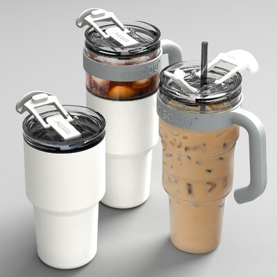 ASOBU Explorer Stainless Steel, 34 oz., White, (ADNASM80W)