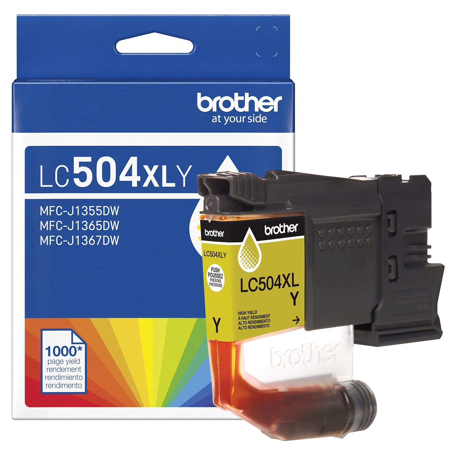 Brother LC504XL Yellow High Yield Ink Cartridge (LC504XLYS)