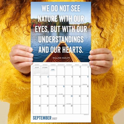 2027 TF Publishing Great Outdoors 7" x 7" Monthly Wall Calendar, Multicolored (27-2109)