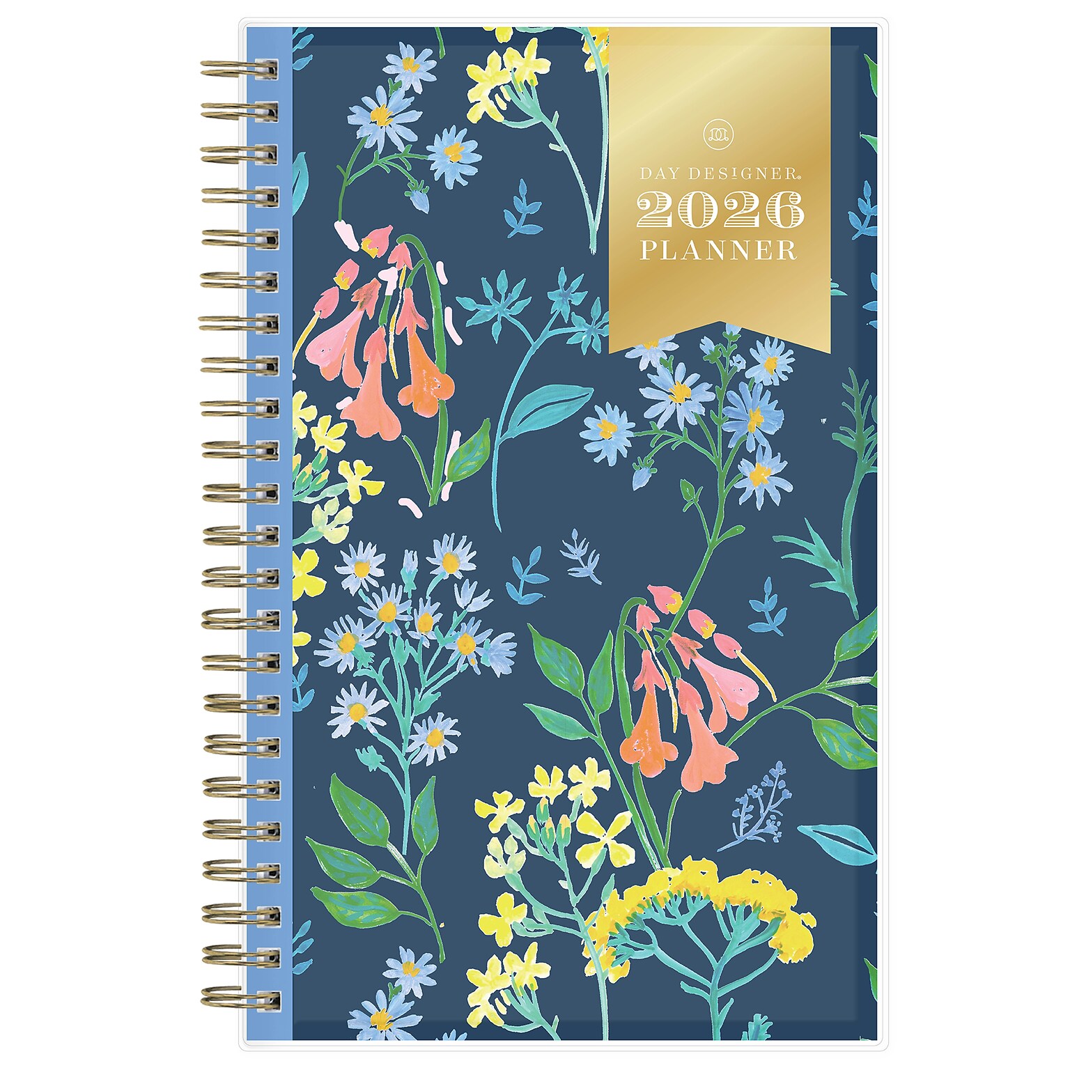 2026 Blue Sky Meadow Blue Floral 5 x 8  Weekly & Monthly Personal Planner (147224-26)