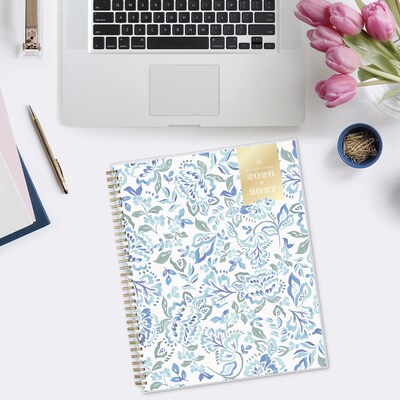 2026-2027 Blue Sky Day Designer Hawthorne 8" x 11" Academic Year Weekly & Monthly Planner, Plastic Cover (158179)