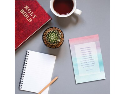 Better Office Bible Verses Encouragement Cards with Envelopes, 6" x 4", Assorted Colors, 50/Pack (64638-50PK)