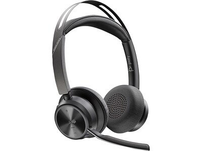 Poly Voyager Focus 2 Wireless Noise Canceling Bluetooth Stereo Headset, MS Certified (9T9J6AA#AC3)