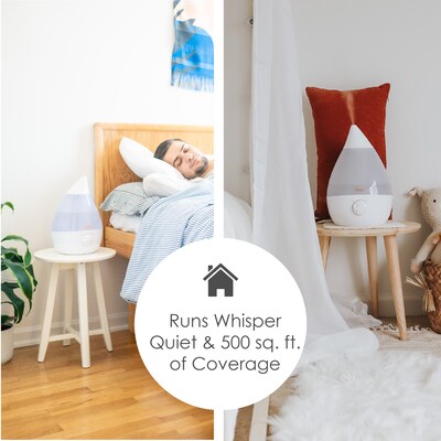 Crane Drop Ultrasonic Cool Mist Humidifier White (EE-5301W)