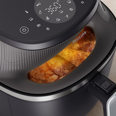 Philips 3000 7.6 Qt. Air fryer with Window, Black (NA34100)
