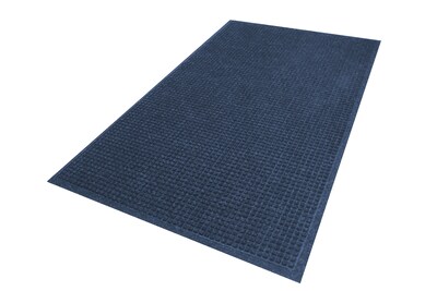M + A Matting WaterHog Squares Fashion Commercial Wiper/Scraper Entrance Floor Mat, 6 x 8, Navy (2806168170)
