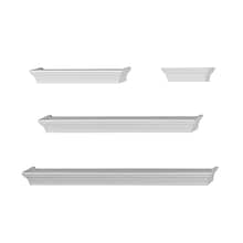 V-Light Wall Shelves, White, 4/Pack (VW141003W)