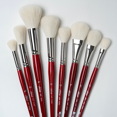 Silver Brush Silver Mops Round and Oval Brushes, 8/Pack (SLVMP5663)