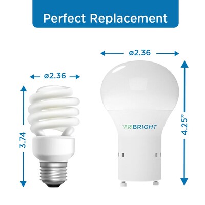 Viribright 12 Watts Soft White LED Household Bulb, 12/Box (450112-ES)