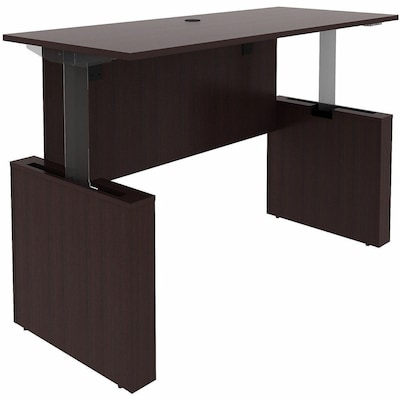 Lorell Essentials 72W Sit to Stand Workstations Desk, Espresso Brown (LLR69643)