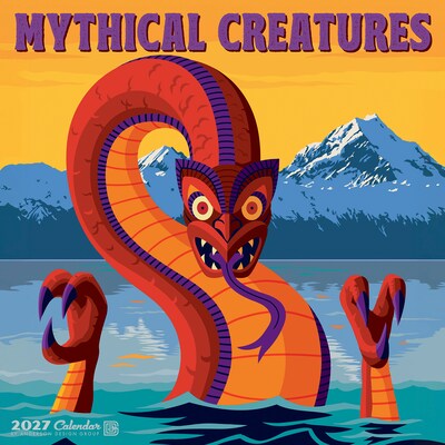 2027 Willow Creek Mythical Creatures 12 x 12 Monthly Wall Calendar, Assorted Colors (65341)